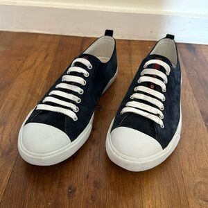 Prada Suede Shelltoe Sneakers